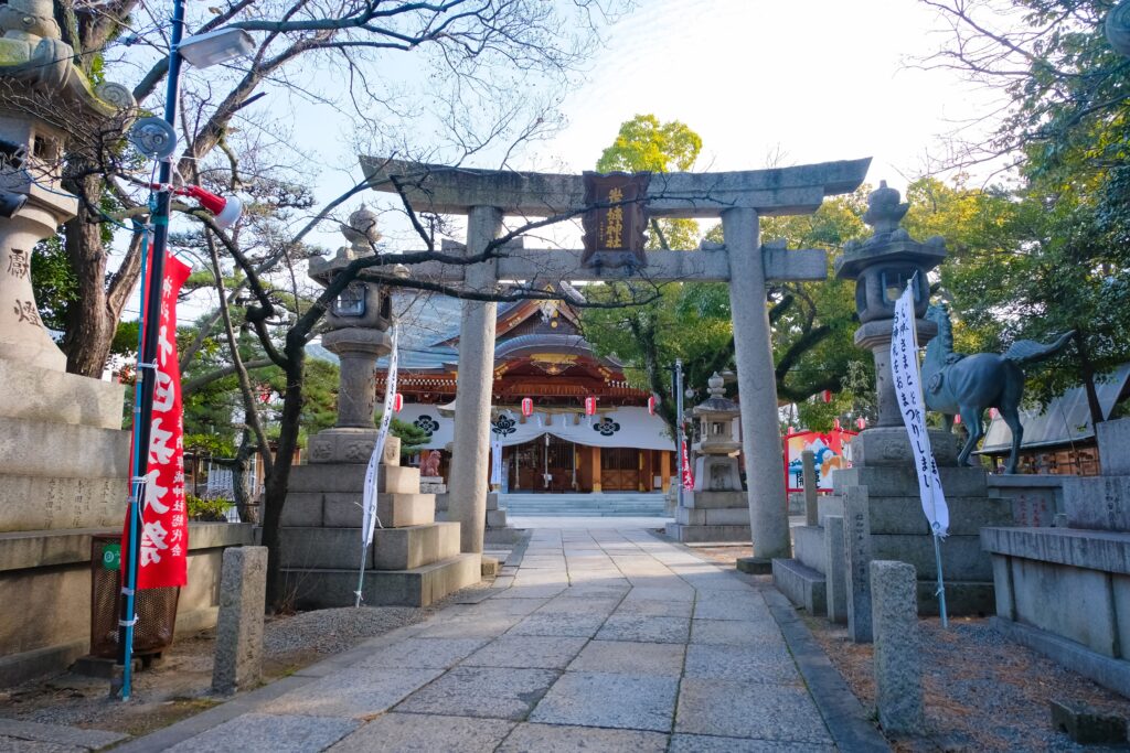 岸和田だんじり祭り、神社