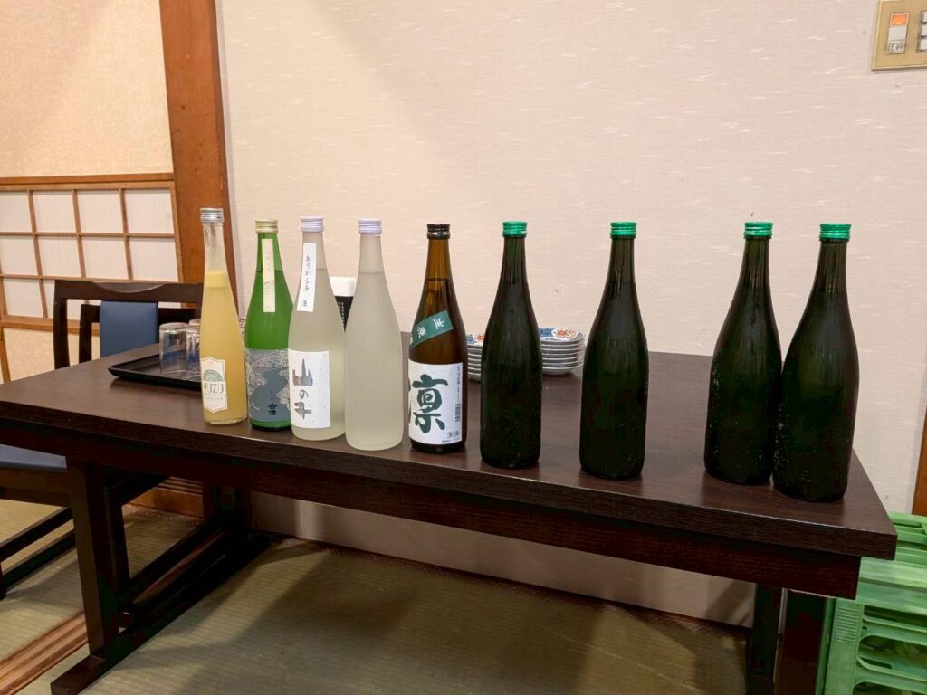 福島県南会津町の酒蔵「会津酒造」の酒瓶
